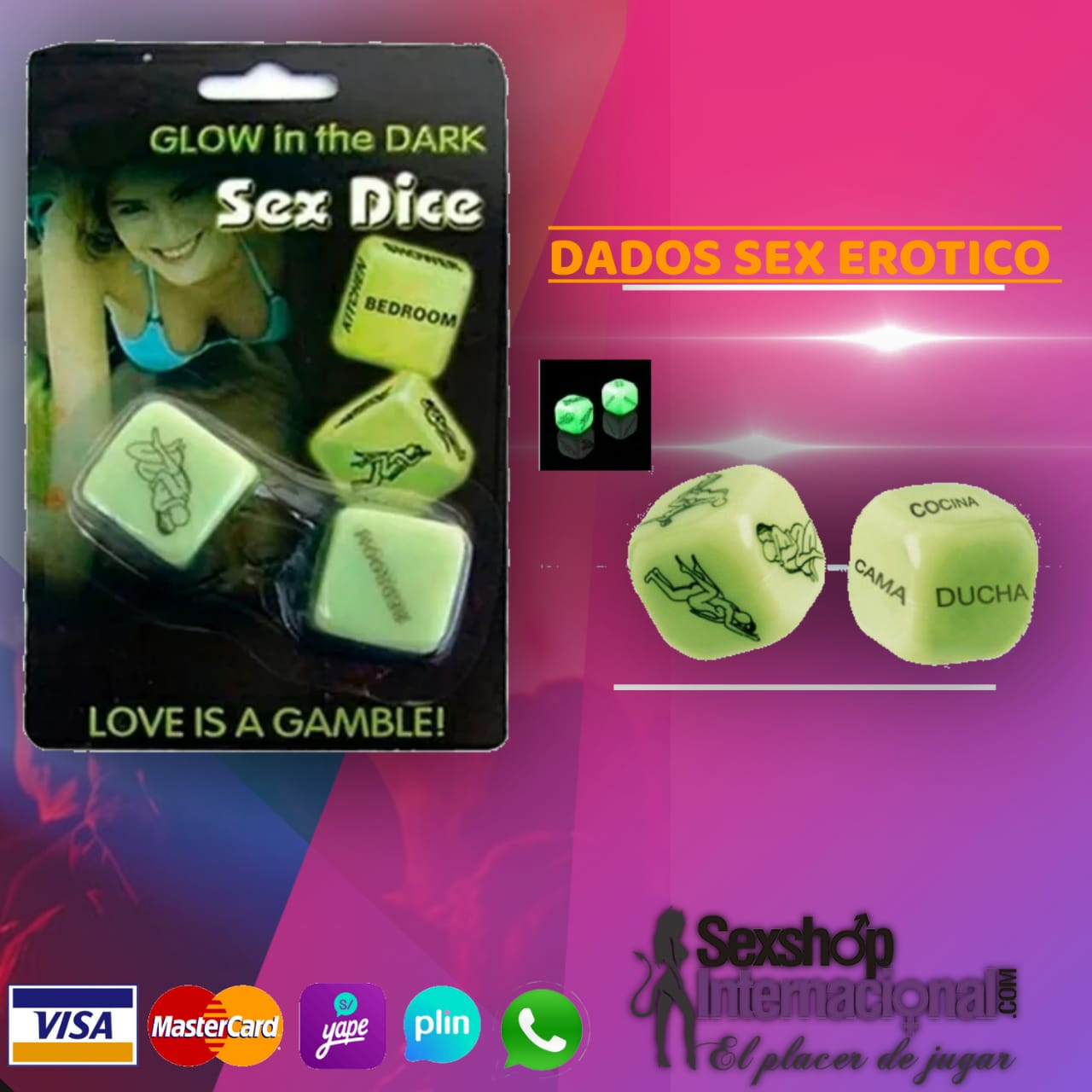 DADOS POSTURAS ERÓTICAS SEXSHOP PTE PIEDRA931568025